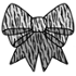 Zebra Print Bow